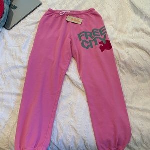 free city sweatpants - pink